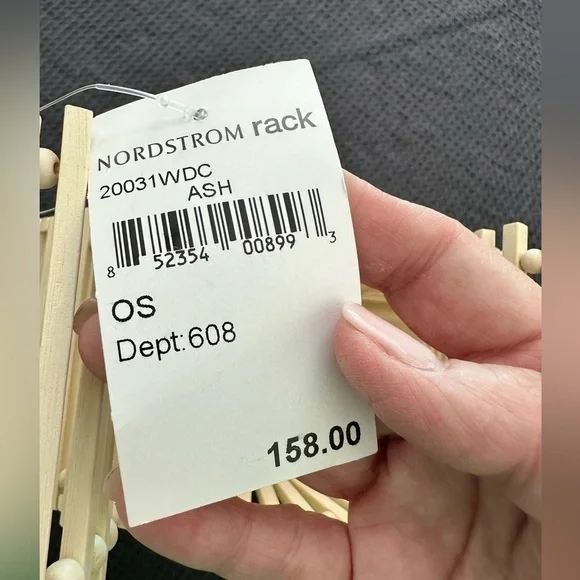 White Wooden Purse - One Of A Kind NWT - Picture 4 of 9